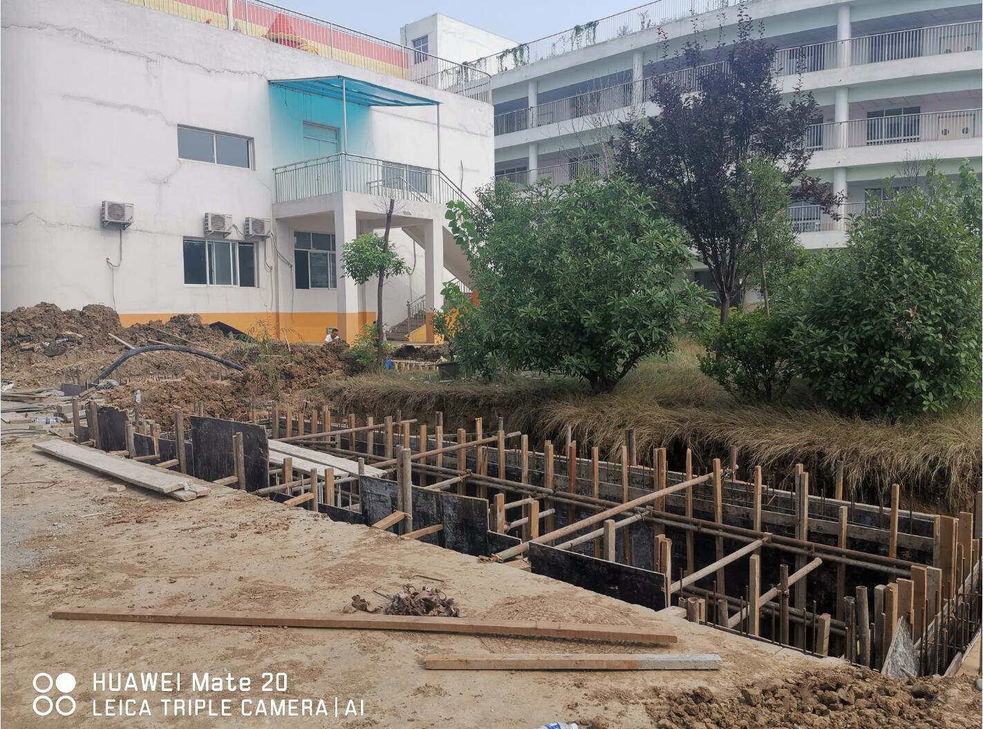 南召西峡县县直幼儿园钢构施工进行中